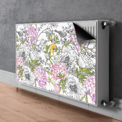 Magnetisk radiatorkåpa Fåglar