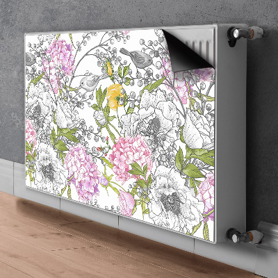 Magnetisk radiatorkåpa Fåglar