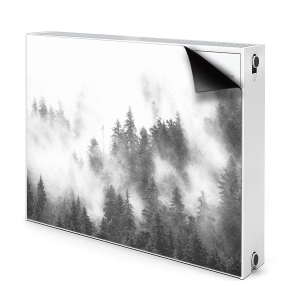 Magnetisk radiatorkåpa Dimmig skog
