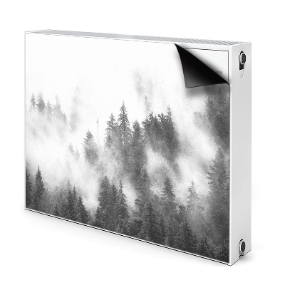 Magnetisk radiatorkåpa Dimmig skog