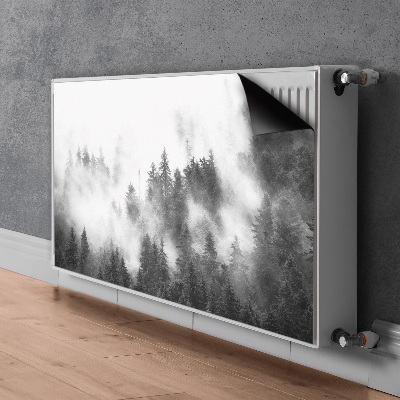 Magnetisk radiatorkåpa Dimmig skog