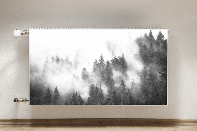 Magnetisk radiatorkåpa Dimmig skog