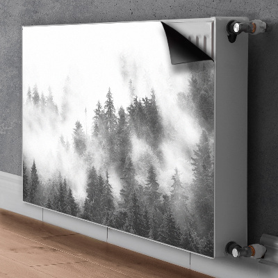 Magnetisk radiatorkåpa Dimmig skog