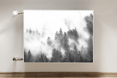 Magnetisk radiatorkåpa Dimmig skog