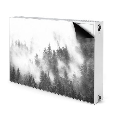 Magnetisk radiatorkåpa Dimmig skog