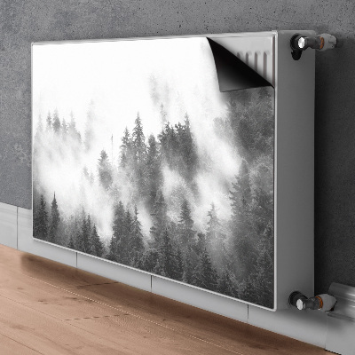 Magnetisk radiatorkåpa Dimmig skog