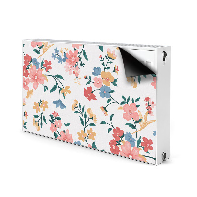 Magnetisk radiatorkåpa Färgglada blommor