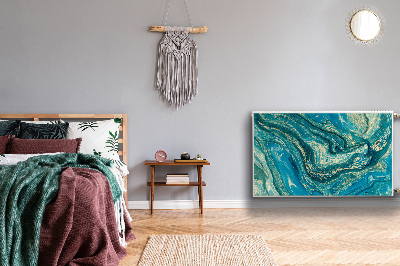 Magnetiskt radiatorskydd Blå abstraktion