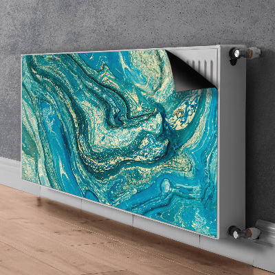 Magnetiskt radiatorskydd Blå abstraktion