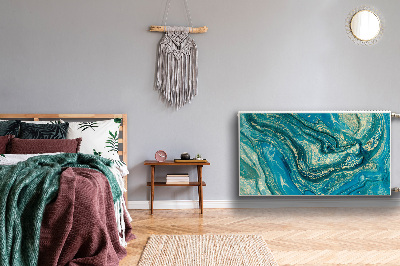 Magnetiskt radiatorskydd Blå abstraktion