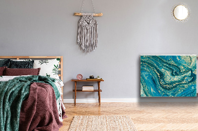 Magnetiskt radiatorskydd Blå abstraktion