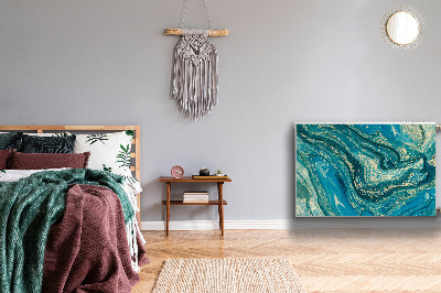 Magnetiskt radiatorskydd Blå abstraktion