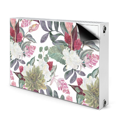 Magnetisk radiatorkåpa Färgglada blommor
