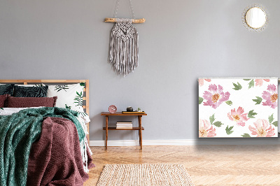 Magnetisk radiatorkåpa Akvarell blommor