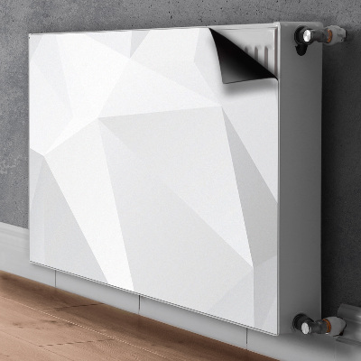 Magnetisk radiatorkåpa Vit abstraktion