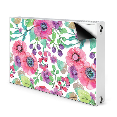 Magnetiskt radiatorskydd Blommor och bär