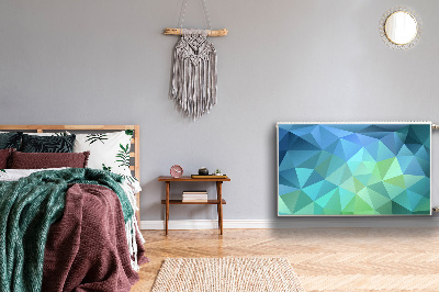Magnetisk radiatorkåpa Blå abstraktion