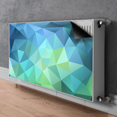 Magnetisk radiatorkåpa Blå abstraktion