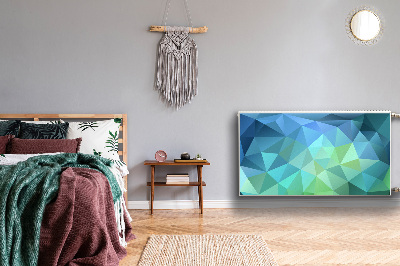 Magnetisk radiatorkåpa Blå abstraktion