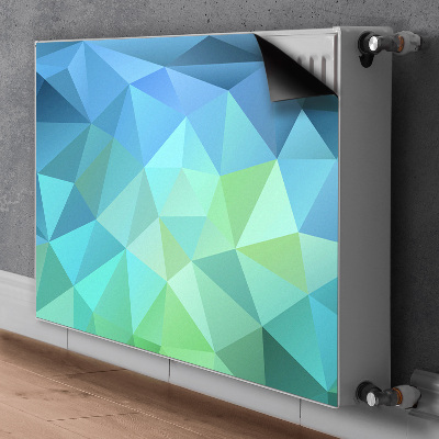 Magnetisk radiatorkåpa Blå abstraktion