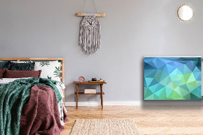 Magnetisk radiatorkåpa Blå abstraktion