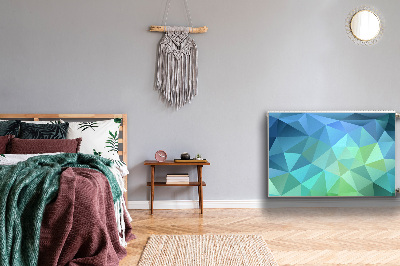 Magnetisk radiatorkåpa Blå abstraktion