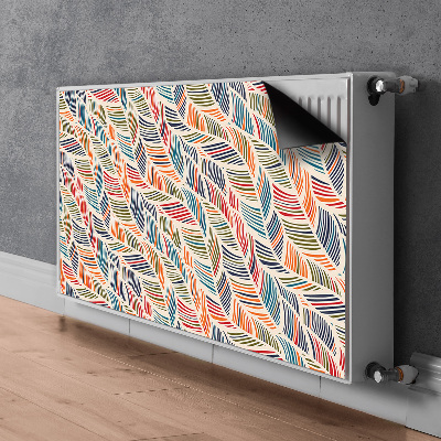 Magnetiskt radiatorskydd Färgglada vågor
