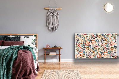 Magnetiskt radiatorskydd Färgglada vågor
