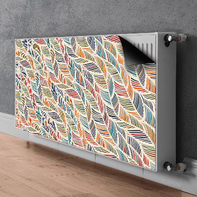 Magnetiskt radiatorskydd Färgglada vågor