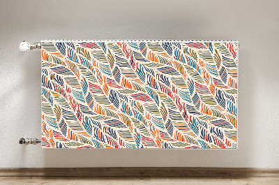 Magnetiskt radiatorskydd Färgglada vågor