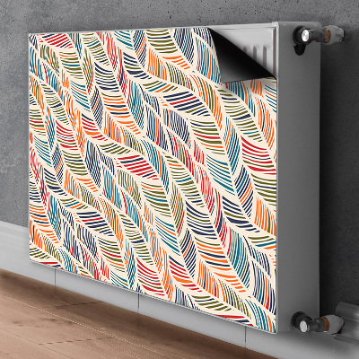 Magnetiskt radiatorskydd Färgglada vågor