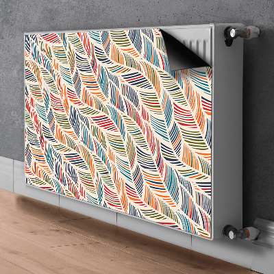 Magnetiskt radiatorskydd Färgglada vågor