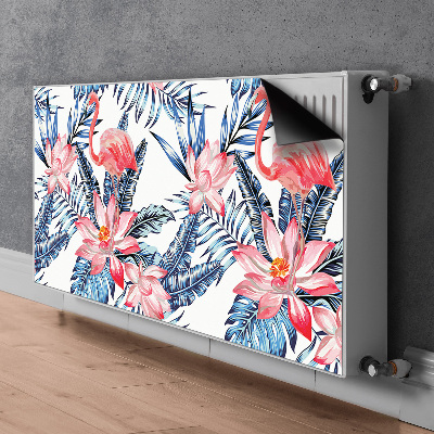 Magnetisk radiatorkåpa Målad flamingo