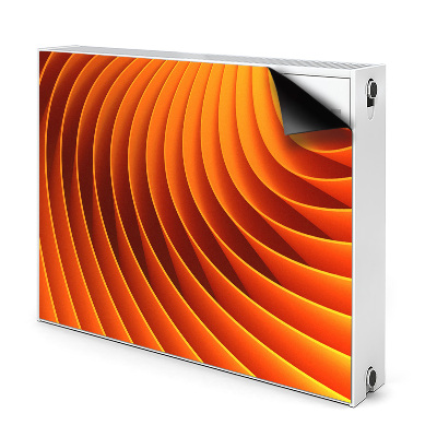 Magnetisk radiatorkåpa Orange vågor