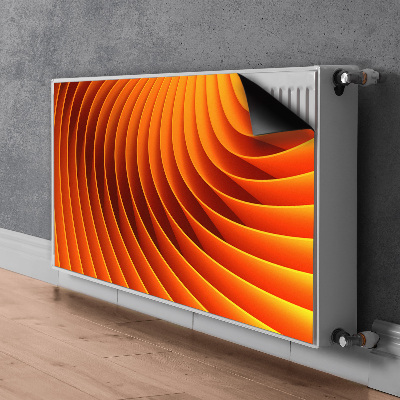 Magnetisk radiatorkåpa Orange vågor