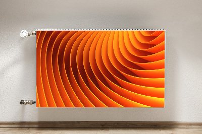 Magnetisk radiatorkåpa Orange vågor