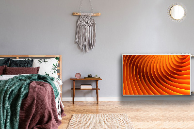 Magnetisk radiatorkåpa Orange vågor