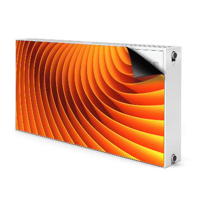 Magnetisk radiatorkåpa Orange vågor