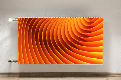 Magnetisk radiatorkåpa Orange vågor