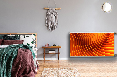 Magnetisk radiatorkåpa Orange vågor