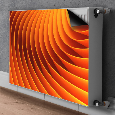 Magnetisk radiatorkåpa Orange vågor