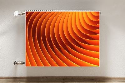 Magnetisk radiatorkåpa Orange vågor