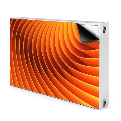 Magnetisk radiatorkåpa Orange vågor