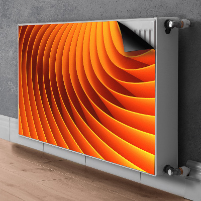 Magnetisk radiatorkåpa Orange vågor