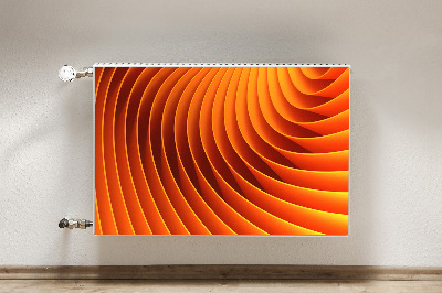 Magnetisk radiatorkåpa Orange vågor