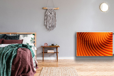 Magnetisk radiatorkåpa Orange vågor