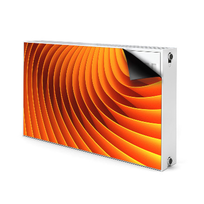 Magnetisk radiatorkåpa Orange vågor