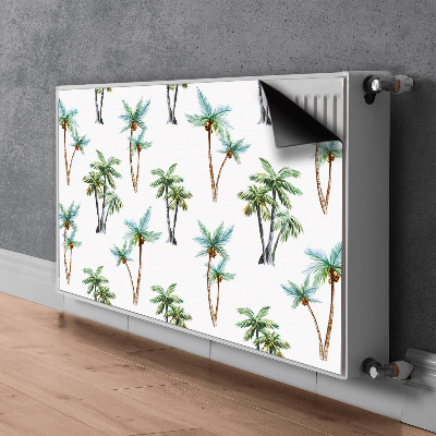 Magnetiskt radiatorskydd Palm väggmålning