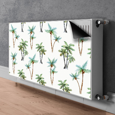 Magnetiskt radiatorskydd Palm väggmålning