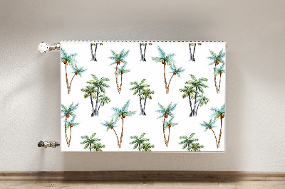 Magnetiskt radiatorskydd Palm väggmålning